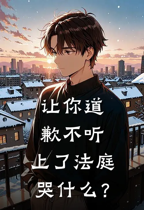 让你道歉不听，上了法庭哭什么？