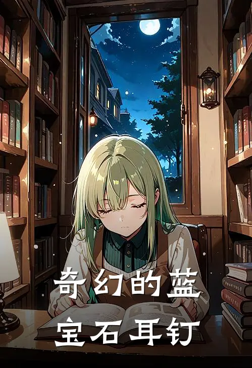 奇幻的蓝宝石耳钉