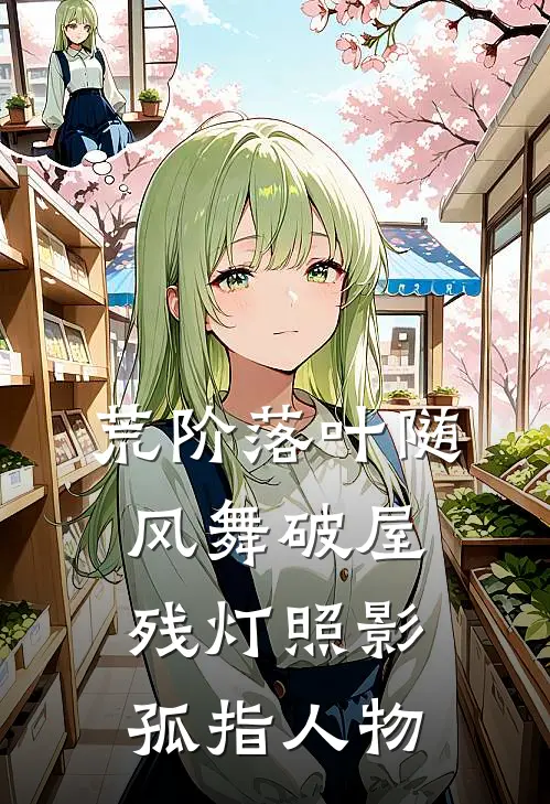 荒阶落叶随风舞 破屋残灯照影孤 指人物